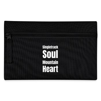 Singletrack soul mountain heart - Pencil Case - black - Front