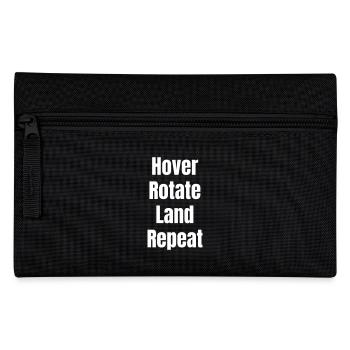Hover Rotate Land Repeat - Pencil Case - black - Front