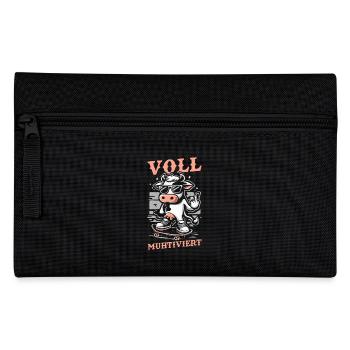 Cow Fully Muhtived - Pencil Case - black - Front