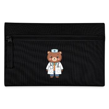 Teddy Bear Doctor - Pencil Case - black - Front