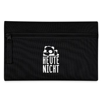 Lustig Panda Pandabär Spruch Geschenk Geschenkidee - Federtasche - Schwarz - Vorne