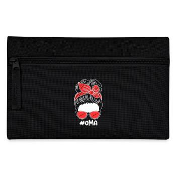 Flutist Grandma Flute - Pencil Case - black - Front