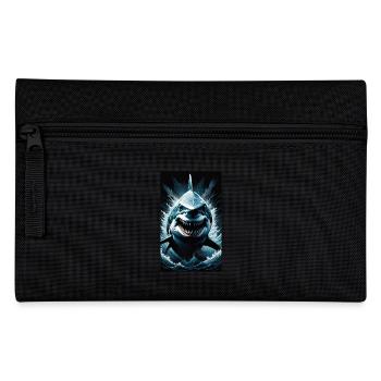 Shark | Great White Shark | Sea Creature | Fish - Pencil Case - black - Front