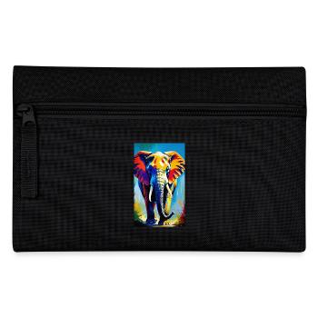 Elephant | Wild Animal | Africa | Children's motifs - Pencil Case - black - Front
