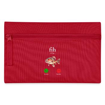 Fih Calling Remind me Message Decline Accept Phone - Pencil Case - red - Front
