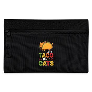 Let's Taco Bout Cats Catlover - Federtasche - Schwarz - Vorne