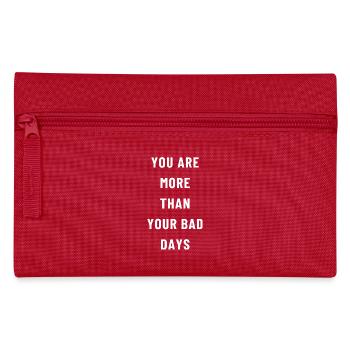More than bad days - Pencil Case - red - Front