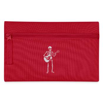 Skeleton Playing the Guitar in Rock Band - Pencil Case - red - Front