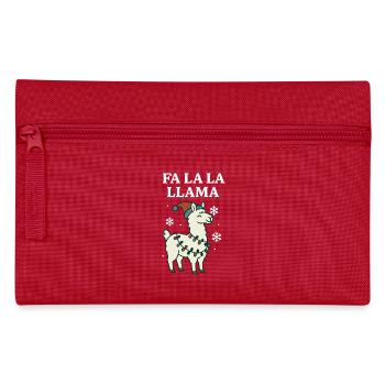 Fa La La Llama Drôle de Noël Père Noël - Trousse - rouge - Devant