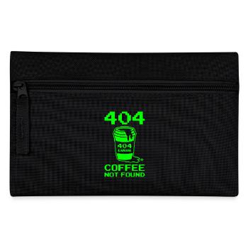 404 Not Found, Software Developer Shirt, Hoodie - Federtasche - Schwarz - Vorne