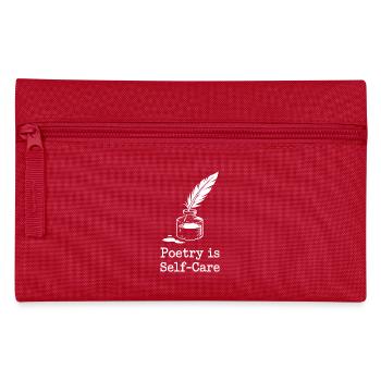 Quill & Ink Poetry ist Selbstfürsorge - Federtasche - Rot - Vorne
