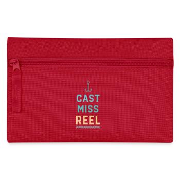 Anchor and Waves Cast Miss Reel - Pencil Case - red - Front
