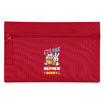 Joyeuse Pâques, douce chasse aux œufs du lapin, œufs de Pâques - Trousse - rouge - Devant