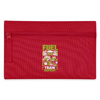 Fuel Train Repeat Fitness - Pencil Case - red - Front