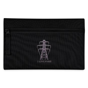 Strommast als Eiffelturm "I Love Paris" Satire - Federtasche - Schwarz - Vorne