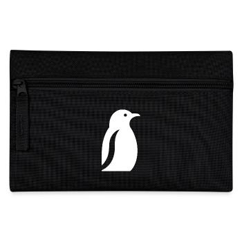 Pinguin Südpol Silhouette Minimalistisch - Federtasche - Schwarz - Vorne