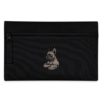 Bouledogue Français Chien Muscles Musculation - Trousse - noir - Devant