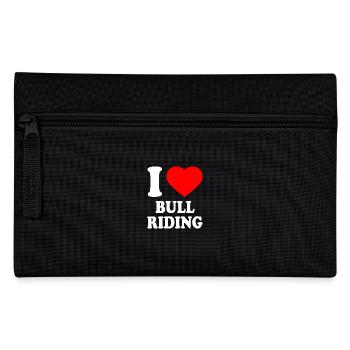 I love bull riding - Federtasche - Schwarz - Vorne