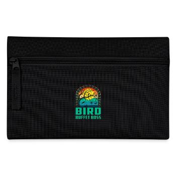 Vogel-Buffet - Federtasche - Schwarz - Vorne