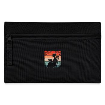 Vogelfütterung - Federtasche - Schwarz - Vorne