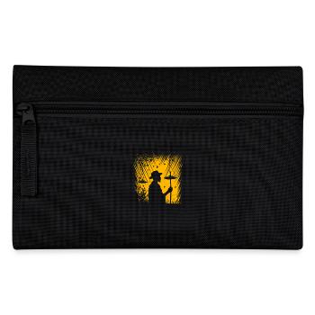 Vogelfütterung - Federtasche - Schwarz - Vorne