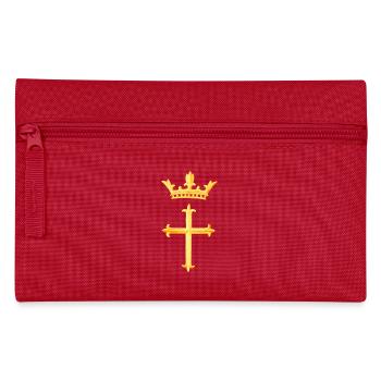 Cross + Crown - Federtasche - Rot - Vorne