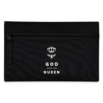 God Save The Queen Bee. Lustige Sprüche. Biene. - Federtasche - Schwarz - Vorne