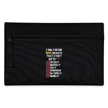 Beer everyday - Federtasche - Schwarz - Vorne