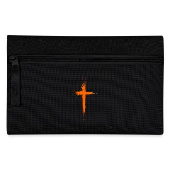 Croix symbole de christianisme - Trousse - noir - Devant
