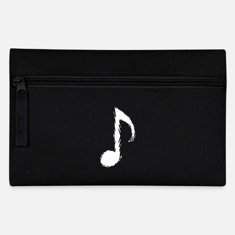 Note de musique pinceau design moderne vectoriel blanc - Trousse - noir