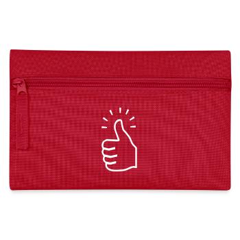 Daumen hoch - Federtasche - Rot - Vorne