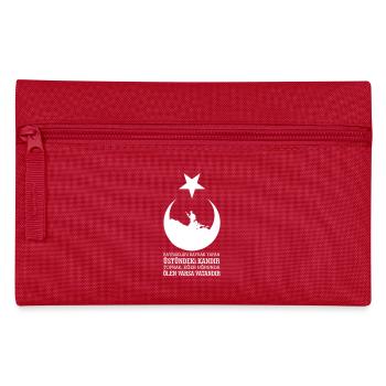 Bayraklari Bayrak Yapan Uestuendeki Kandir Asker - Trousse - rouge - Devant