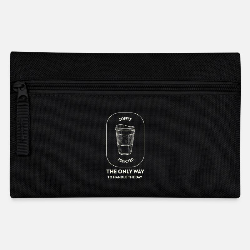 Coffee addicted - Pencil Case - black