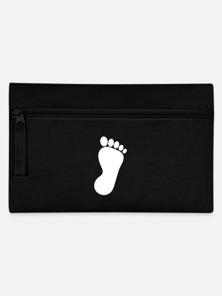 Fuß Füße Fußpflege Podologie Geschenk Geschenkidee - Federtasche - Schwarz