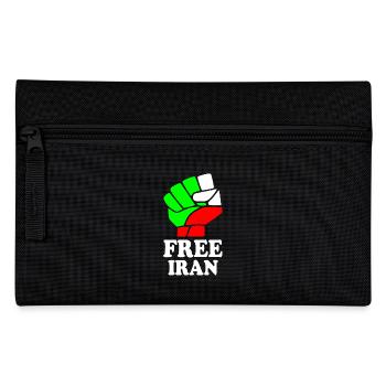 Free iran - Federtasche - Schwarz - Vorne
