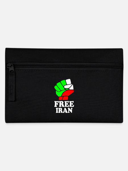 Free iran - Federtasche - Schwarz