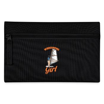 Girl Windsurfer - Pencil Case - black - Front
