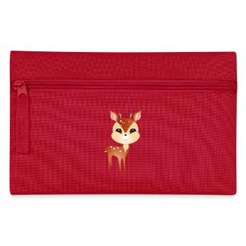 mignon petit chevreuil avec de grands bois - Trousse - rouge - Devant