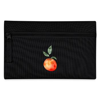 glowing peach with leaves illustration - Pencil Case - black - Front
