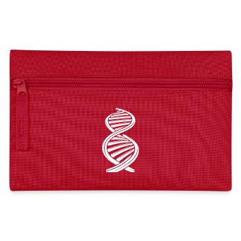 DNA strand nucleotide chain two single strands - Pencil Case - red - Front