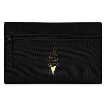 Croquis de cône de crème glacée vintage - Trousse - noir - Devant