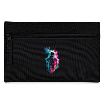 Astronaut zwischen den Farben des Kosmos ✨ - Federtasche - Schwarz - Vorne