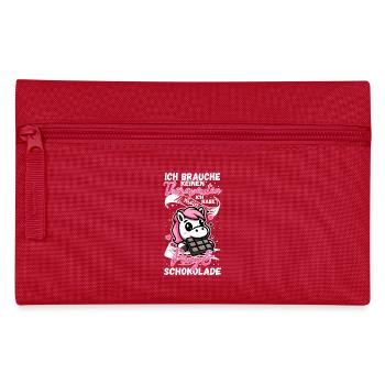Funny Horse Saying Therapist Pony - Pencil Case - red - Front