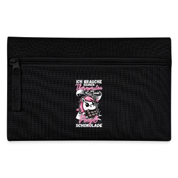 Lustiger Pferde Spruch Therapeut Pony - Federtasche - Schwarz - Vorne