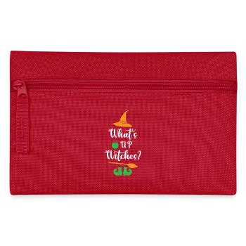 Whats Up Witches Funny Halloween - Federtasche - Rot - Vorne