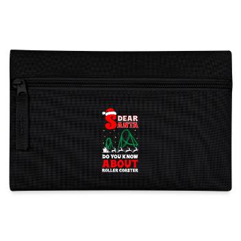 Cher Père Noël, connaissez-vous les montagnes russes - Trousse - noir - Devant