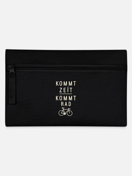 Kommt Zeit Kommt Rad - Federtasche - Schwarz