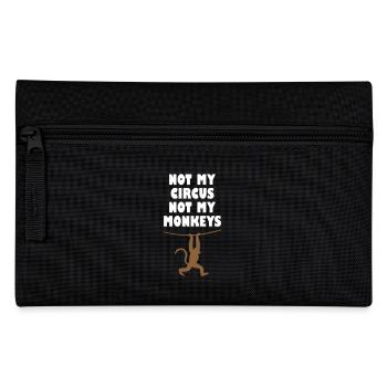 Pas mon cirque, pas mes singes - Trousse - noir - Devant