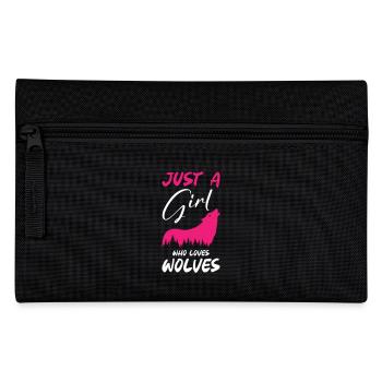 Juste une fille qui aime les loups - Trousse - noir - Devant