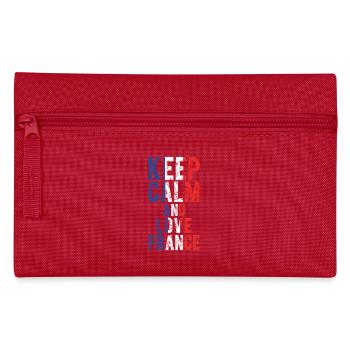 keep calm and love france - Pencil Case - red - Front